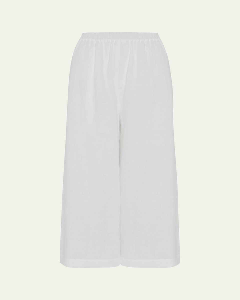 Flared Linen Culottes